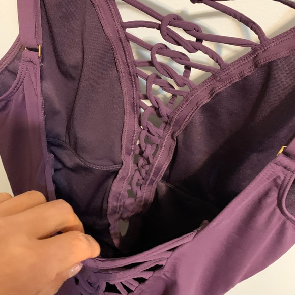 One Piece Low Back Strappy Swimsuit - - Picture 8 of 12